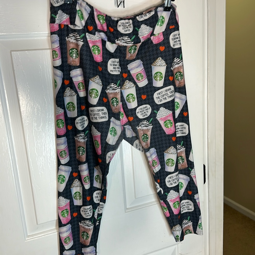 Amelia Rose Coffee Pajama Pants